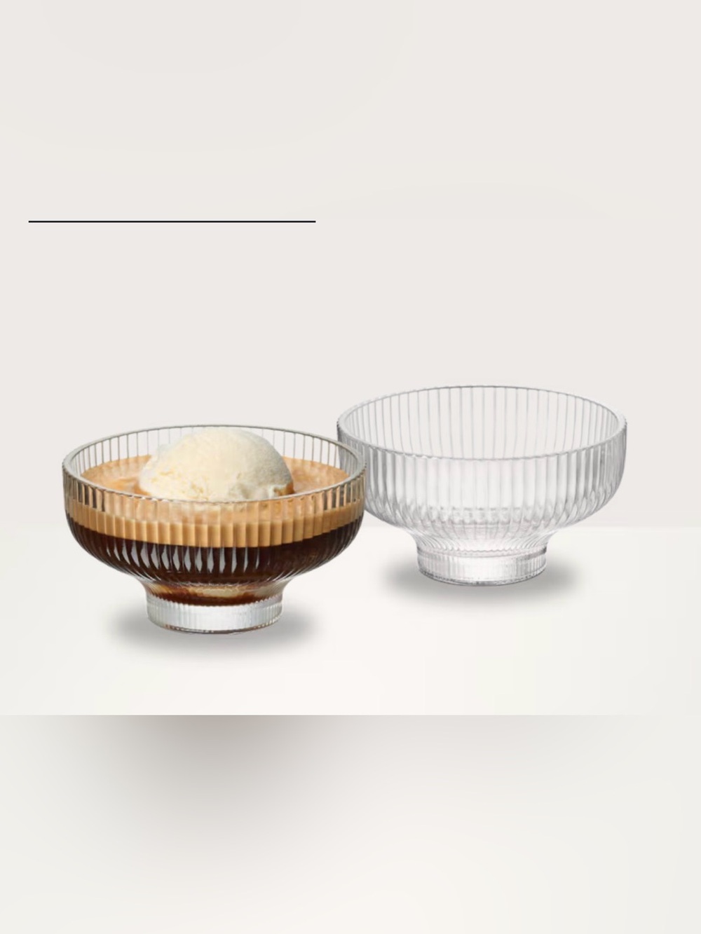 Nespresso Glass Dessert Bowls - Set of 2